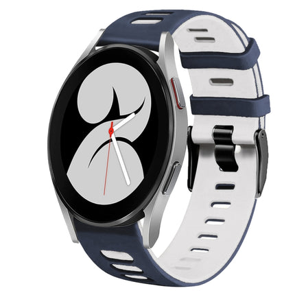 20mm Two-Color Silicone Watch Band, For Samsung Galaxy Watch 5 Pro  45mm, For Samsung Galaxy Watch 4 40mm - DealBuddy