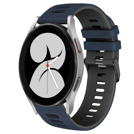 20mm Two-Color Silicone Watch Band, For Samsung Galaxy Watch 5 Pro  45mm, For Samsung Galaxy Watch 4 40mm - DealBuddy