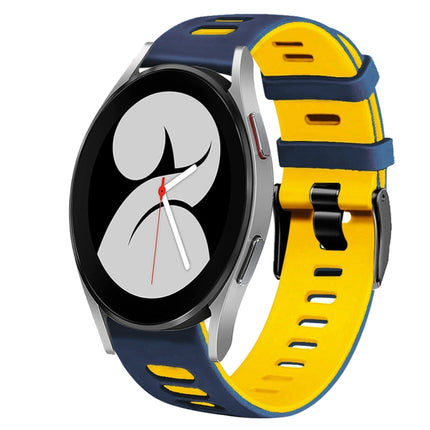 20mm Two-Color Silicone Watch Band, For Samsung Galaxy Watch 5 Pro  45mm, For Samsung Galaxy Watch 4 40mm - DealBuddy