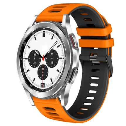 20mm Two-Color Silicone Watch Band, For Samsung Galaxy Watch 4 Classic 42mm, For Samsung Galaxy Watch Active 2 - DealBuddy
