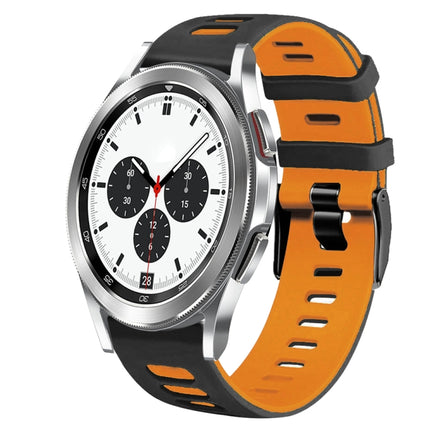 20mm Two-Color Silicone Watch Band, For Samsung Galaxy Watch 4 Classic 42mm, For Samsung Galaxy Watch Active 2 - DealBuddy