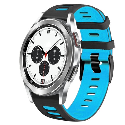 20mm Two-Color Silicone Watch Band, For Samsung Galaxy Watch 4 Classic 42mm, For Samsung Galaxy Watch Active 2 - DealBuddy
