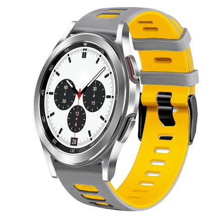 20mm Two-Color Silicone Watch Band, For Samsung Galaxy Watch 4 Classic 42mm, For Samsung Galaxy Watch Active 2 - DealBuddy