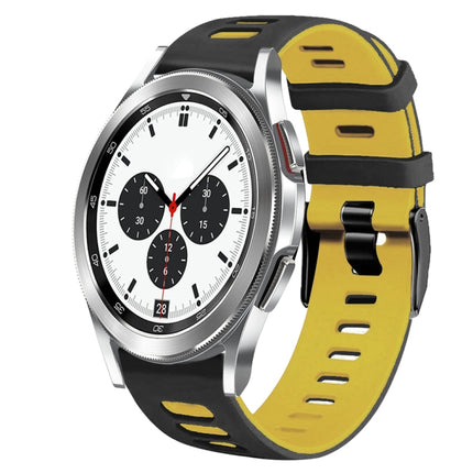 20mm Two-Color Silicone Watch Band, For Samsung Galaxy Watch 4 Classic 42mm, For Samsung Galaxy Watch Active 2 - DealBuddy