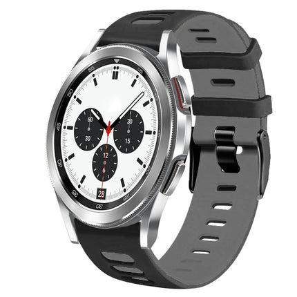 20mm Two-Color Silicone Watch Band, For Samsung Galaxy Watch 4 Classic 42mm, For Samsung Galaxy Watch Active 2 - DealBuddy
