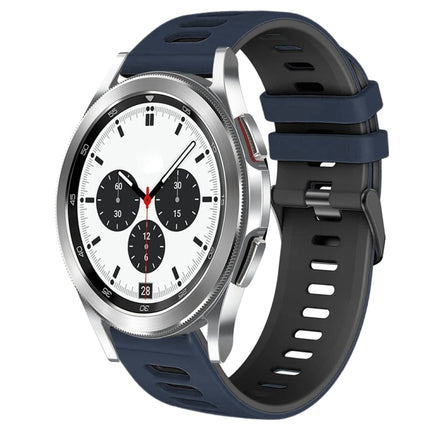 20mm Two-Color Silicone Watch Band, For Samsung Galaxy Watch 4 Classic 42mm, For Samsung Galaxy Watch Active 2 - DealBuddy