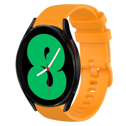20mm Plaid Solid Color Silicone Watch Band, For Samsung Galaxy Watch4 44mm, For Samsung Galaxy Watch4 Classic 46mm, For Samsung Galaxy Watch4 Classic 42mm, For Samsung Galaxy Watch Active 2 - DealBuddy