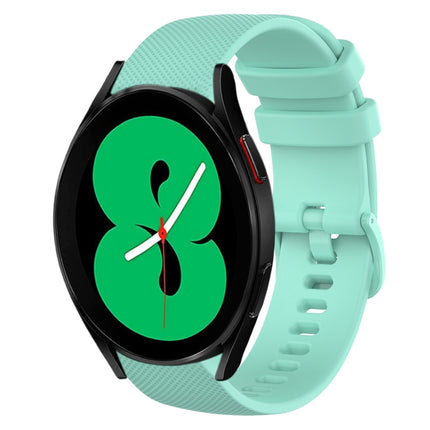 20mm Plaid Solid Color Silicone Watch Band, For Samsung Galaxy Watch4 44mm, For Samsung Galaxy Watch4 Classic 46mm, For Samsung Galaxy Watch4 Classic 42mm, For Samsung Galaxy Watch Active 2 - DealBuddy