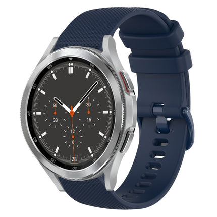 20mm Plaid Solid Color Silicone Watch Band, For Samsung Galaxy Watch4 44mm, For Samsung Galaxy Watch4 Classic 46mm, For Samsung Galaxy Watch4 Classic 42mm, For Samsung Galaxy Watch Active 2 - DealBuddy