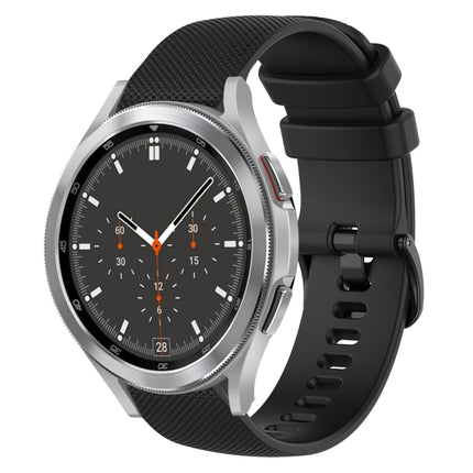 20mm Plaid Solid Color Silicone Watch Band, For Samsung Galaxy Watch4 44mm, For Samsung Galaxy Watch4 Classic 46mm, For Samsung Galaxy Watch4 Classic 42mm, For Samsung Galaxy Watch Active 2 - DealBuddy