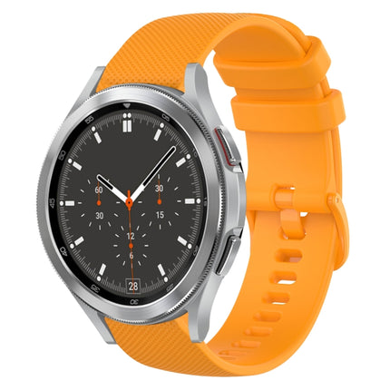 20mm Plaid Solid Color Silicone Watch Band, For Samsung Galaxy Watch4 44mm, For Samsung Galaxy Watch4 Classic 46mm, For Samsung Galaxy Watch4 Classic 42mm, For Samsung Galaxy Watch Active 2 - DealBuddy