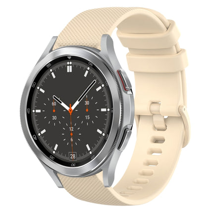 20mm Plaid Solid Color Silicone Watch Band, For Samsung Galaxy Watch4 44mm, For Samsung Galaxy Watch4 Classic 46mm, For Samsung Galaxy Watch4 Classic 42mm, For Samsung Galaxy Watch Active 2 - DealBuddy