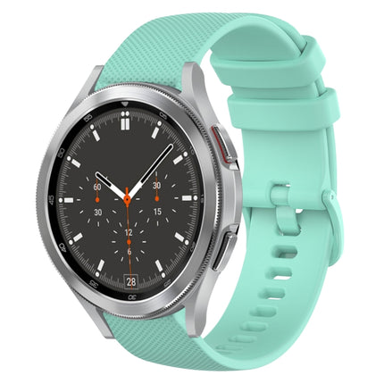 20mm Plaid Solid Color Silicone Watch Band, For Samsung Galaxy Watch4 44mm, For Samsung Galaxy Watch4 Classic 46mm, For Samsung Galaxy Watch4 Classic 42mm, For Samsung Galaxy Watch Active 2 - DealBuddy