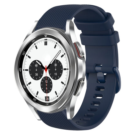 20mm Plaid Solid Color Silicone Watch Band, For Samsung Galaxy Watch4 44mm, For Samsung Galaxy Watch4 Classic 46mm, For Samsung Galaxy Watch4 Classic 42mm, For Samsung Galaxy Watch Active 2 - DealBuddy