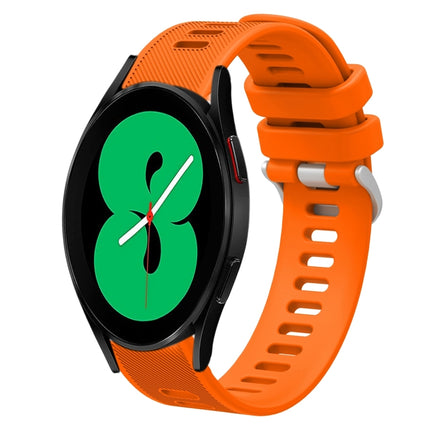 20mm Twill Solid Color Silicone Watch Band, For Samsung Galaxy Watch4 44mm, For Samsung Galaxy Watch4 Classic 46mm, For Samsung Galaxy Watch4 Classic 42mm, For Samsung Galaxy Watch Active 2 - DealBuddy