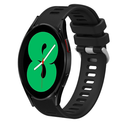 20mm Twill Solid Color Silicone Watch Band, For Samsung Galaxy Watch4 44mm, For Samsung Galaxy Watch4 Classic 46mm, For Samsung Galaxy Watch4 Classic 42mm, For Samsung Galaxy Watch Active 2 - DealBuddy