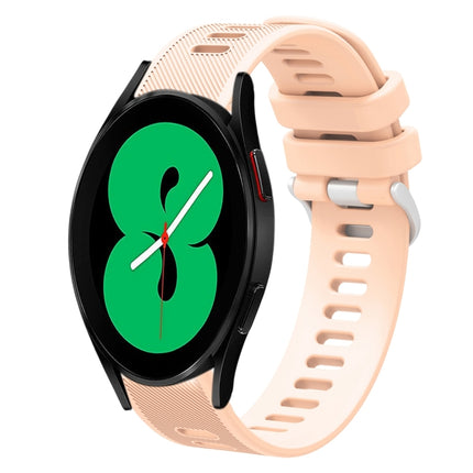 20mm Twill Solid Color Silicone Watch Band, For Samsung Galaxy Watch4 44mm, For Samsung Galaxy Watch4 Classic 46mm, For Samsung Galaxy Watch4 Classic 42mm, For Samsung Galaxy Watch Active 2 - DealBuddy