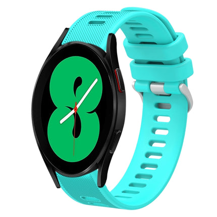 20mm Twill Solid Color Silicone Watch Band, For Samsung Galaxy Watch4 44mm, For Samsung Galaxy Watch4 Classic 46mm, For Samsung Galaxy Watch4 Classic 42mm, For Samsung Galaxy Watch Active 2 - DealBuddy