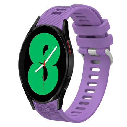 20mm Twill Solid Color Silicone Watch Band, For Samsung Galaxy Watch4 44mm, For Samsung Galaxy Watch4 Classic 46mm, For Samsung Galaxy Watch4 Classic 42mm, For Samsung Galaxy Watch Active 2 - DealBuddy
