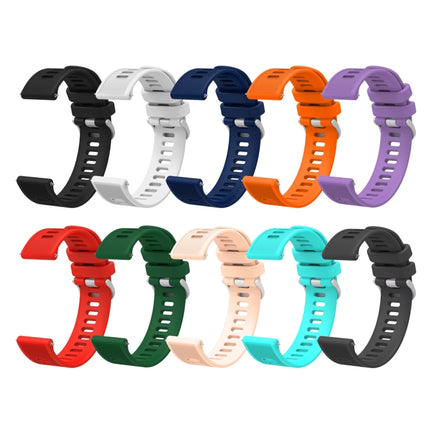 20mm Twill Solid Color Silicone Watch Band