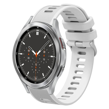 20mm Twill Solid Color Silicone Watch Band, For Samsung Galaxy Watch4 44mm, For Samsung Galaxy Watch4 Classic 46mm, For Samsung Galaxy Watch4 Classic 42mm, For Samsung Galaxy Watch Active 2 - DealBuddy