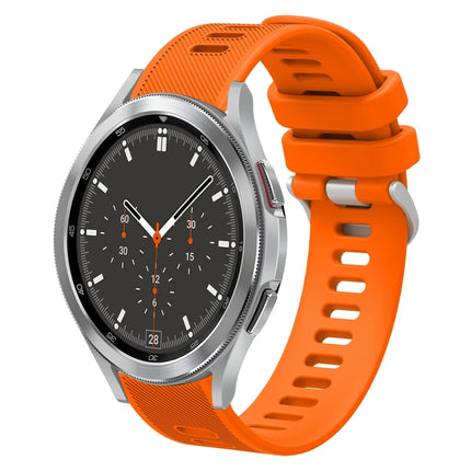 20mm Twill Solid Color Silicone Watch Band, For Samsung Galaxy Watch4 44mm, For Samsung Galaxy Watch4 Classic 46mm, For Samsung Galaxy Watch4 Classic 42mm, For Samsung Galaxy Watch Active 2 - DealBuddy