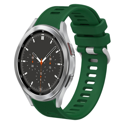20mm Twill Solid Color Silicone Watch Band, For Samsung Galaxy Watch4 44mm, For Samsung Galaxy Watch4 Classic 46mm, For Samsung Galaxy Watch4 Classic 42mm, For Samsung Galaxy Watch Active 2 - DealBuddy