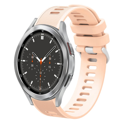 20mm Twill Solid Color Silicone Watch Band, For Samsung Galaxy Watch4 44mm, For Samsung Galaxy Watch4 Classic 46mm, For Samsung Galaxy Watch4 Classic 42mm, For Samsung Galaxy Watch Active 2 - DealBuddy
