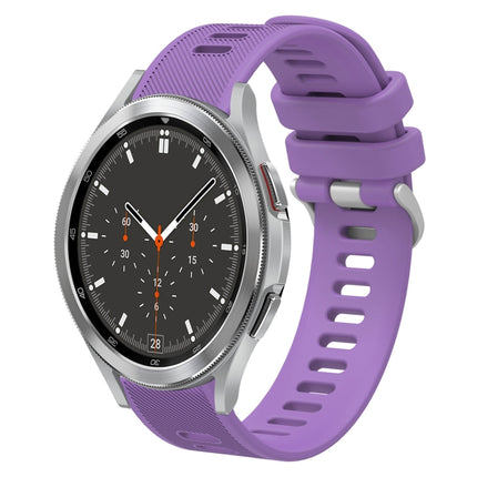 20mm Twill Solid Color Silicone Watch Band, For Samsung Galaxy Watch4 44mm, For Samsung Galaxy Watch4 Classic 46mm, For Samsung Galaxy Watch4 Classic 42mm, For Samsung Galaxy Watch Active 2 - DealBuddy
