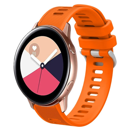 20mm Twill Solid Color Silicone Watch Band