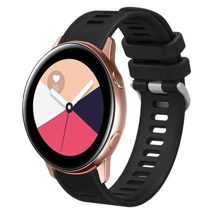 20mm Twill Solid Color Silicone Watch Band