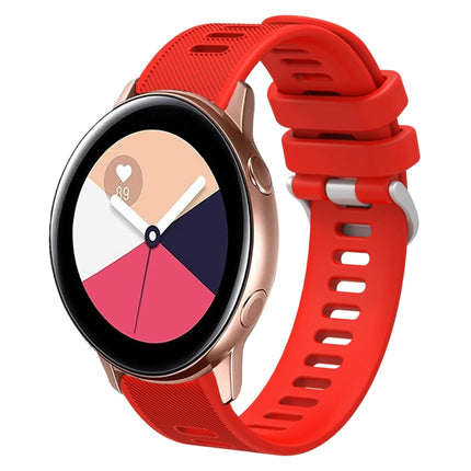 20mm Twill Solid Color Silicone Watch Band