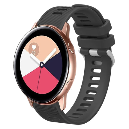 20mm Twill Solid Color Silicone Watch Band