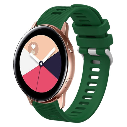 20mm Twill Solid Color Silicone Watch Band