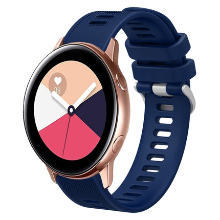 20mm Twill Solid Color Silicone Watch Band