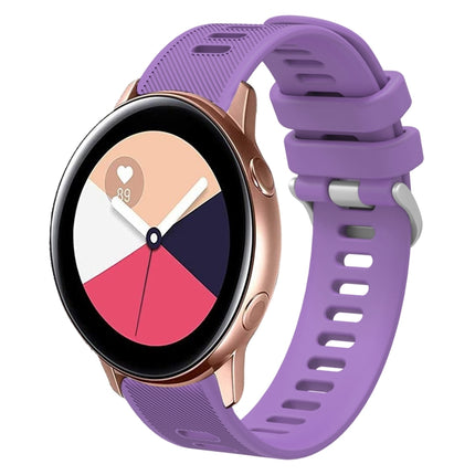 20mm Twill Solid Color Silicone Watch Band