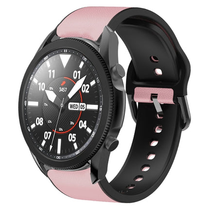 20mm Silicone Adhesive Leather Watch Band, For Samsung Galaxy Watch 5 40mm, For Samsung Galaxy Watch 5 44mm, For Samsung Galaxy Watch 5 Pro 45mm, For Samsung Galaxy Watch 4 40mm, For Samsung Galaxy Watch 4 44mm - DealBuddy