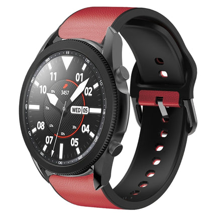 20mm Silicone Adhesive Leather Watch Band, For Samsung Galaxy Watch 5 40mm, For Samsung Galaxy Watch 5 44mm, For Samsung Galaxy Watch 5 Pro 45mm, For Samsung Galaxy Watch 4 40mm, For Samsung Galaxy Watch 4 44mm - DealBuddy