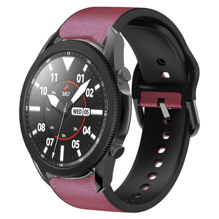 20mm Silicone Adhesive Leather Watch Band, For Samsung Galaxy Watch 5 40mm, For Samsung Galaxy Watch 5 44mm, For Samsung Galaxy Watch 5 Pro 45mm, For Samsung Galaxy Watch 4 40mm, For Samsung Galaxy Watch 4 44mm - DealBuddy