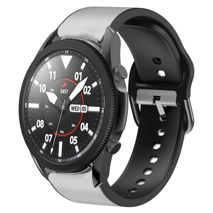 20mm Silicone Adhesive Leather Watch Band, For Samsung Galaxy Watch 5 40mm, For Samsung Galaxy Watch 5 44mm, For Samsung Galaxy Watch 5 Pro 45mm, For Samsung Galaxy Watch 4 40mm, For Samsung Galaxy Watch 4 44mm - DealBuddy