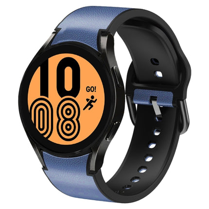 20mm Silicone Adhesive Leather Watch Band, For Samsung Galaxy Watch 5 40mm, For Samsung Galaxy Watch 5 44mm, For Samsung Galaxy Watch 5 Pro 45mm, For Samsung Galaxy Watch 4 40mm, For Samsung Galaxy Watch 4 44mm - DealBuddy