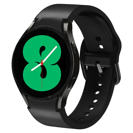 20mm Silicone Adhesive Leather Watch Band, For Samsung Galaxy Watch 5 40mm, For Samsung Galaxy Watch 5 44mm, For Samsung Galaxy Watch 5 Pro 45mm, For Samsung Galaxy Watch 4 40mm, For Samsung Galaxy Watch 4 44mm - DealBuddy