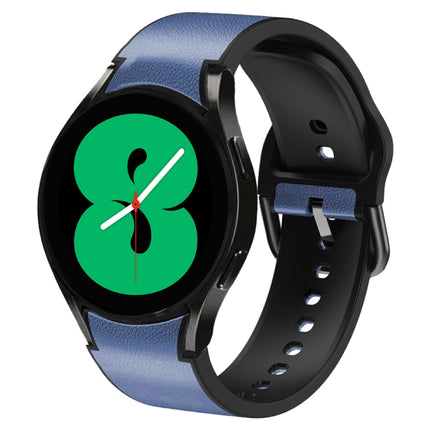 20mm Silicone Adhesive Leather Watch Band, For Samsung Galaxy Watch 5 40mm, For Samsung Galaxy Watch 5 44mm, For Samsung Galaxy Watch 5 Pro 45mm, For Samsung Galaxy Watch 4 40mm, For Samsung Galaxy Watch 4 44mm - DealBuddy