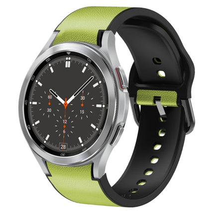 20mm Silicone Adhesive Leather Watch Band, For Samsung Galaxy Watch 4 Classic 46mm, For Samsung Galaxy Watch 4 Classic 42mm, For Samsung Galaxy Watch Active 2 - DealBuddy