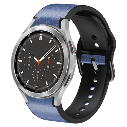 20mm Silicone Adhesive Leather Watch Band, For Samsung Galaxy Watch 4 Classic 46mm, For Samsung Galaxy Watch 4 Classic 42mm, For Samsung Galaxy Watch Active 2 - DealBuddy
