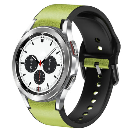 20mm Silicone Adhesive Leather Watch Band, For Samsung Galaxy Watch 4 Classic 46mm, For Samsung Galaxy Watch 4 Classic 42mm, For Samsung Galaxy Watch Active 2 - DealBuddy