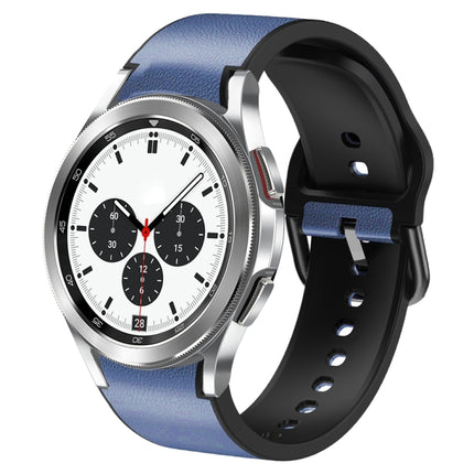 20mm Silicone Adhesive Leather Watch Band, For Samsung Galaxy Watch 4 Classic 46mm, For Samsung Galaxy Watch 4 Classic 42mm, For Samsung Galaxy Watch Active 2 - DealBuddy