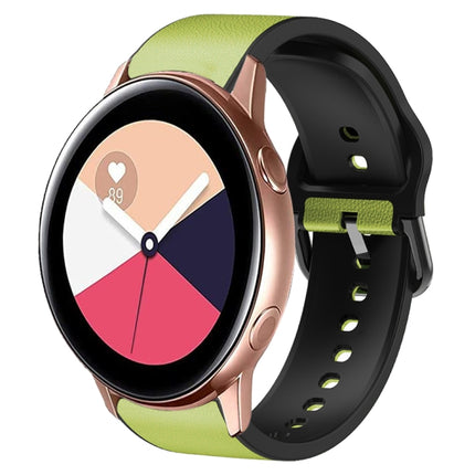 20mm Silicone Adhesive Leather Watch Band