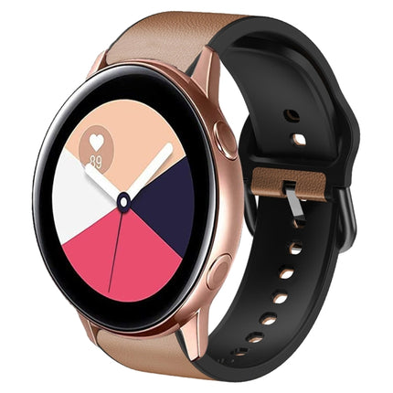 20mm Silicone Adhesive Leather Watch Band