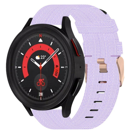 20mm Nylon Woven Watch Band, For Samsung Galaxy Watch5 40mm, For Samsung Galaxy Watch5 44mm, For Samsung Galaxy Watch5 Pro 45mm, For Samsung Galaxy Watch4 40mm, For Samsung Galaxy Watch4 44mm, For Samsung Galaxy Watch4 Classic 46mm - DealBuddy